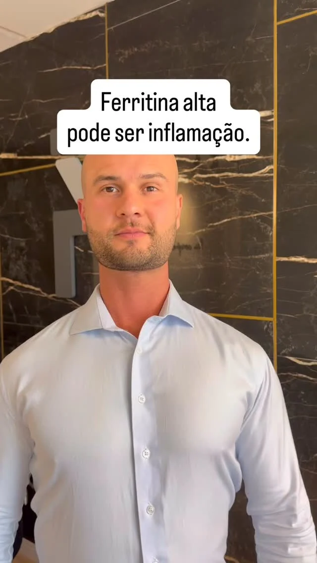 Capa do reel sobre ferritina, com Raphael de camisa branca