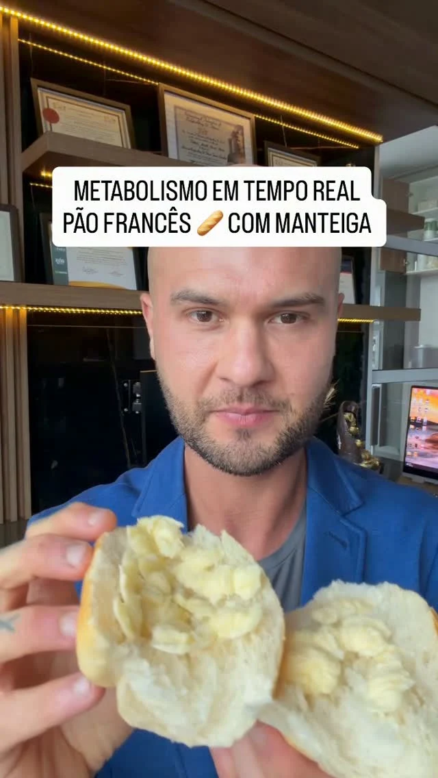 Capa do teste com pão francês e manteiga da série Metabolismo em Tempo Real